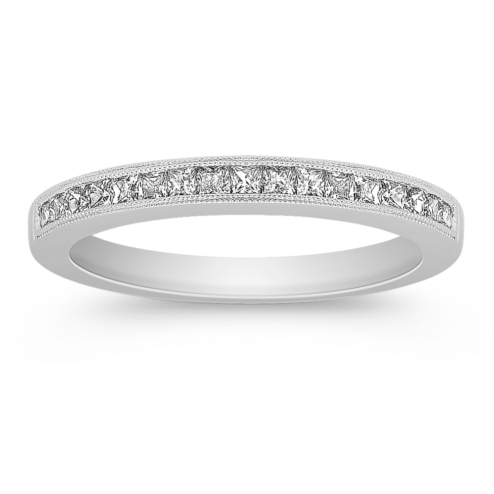 Princess Cut Diamond Wedding Band