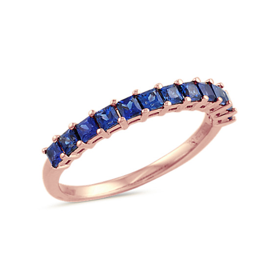 Princess Cut Traditional Blue Sapphire Ring | Shane Co.