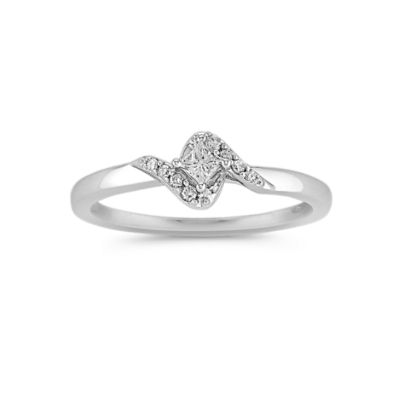 Mallory Diamond Ring in Sterling Silver