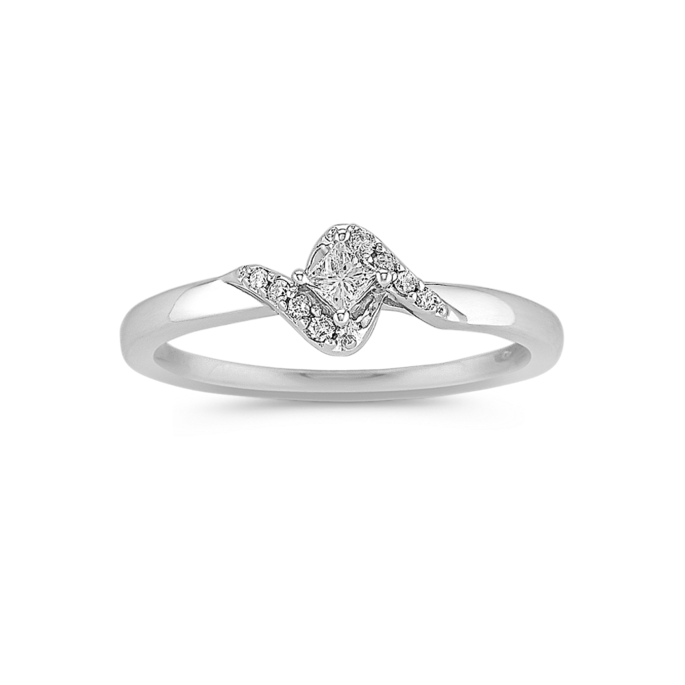 Mallory Diamond Ring in Sterling Silver