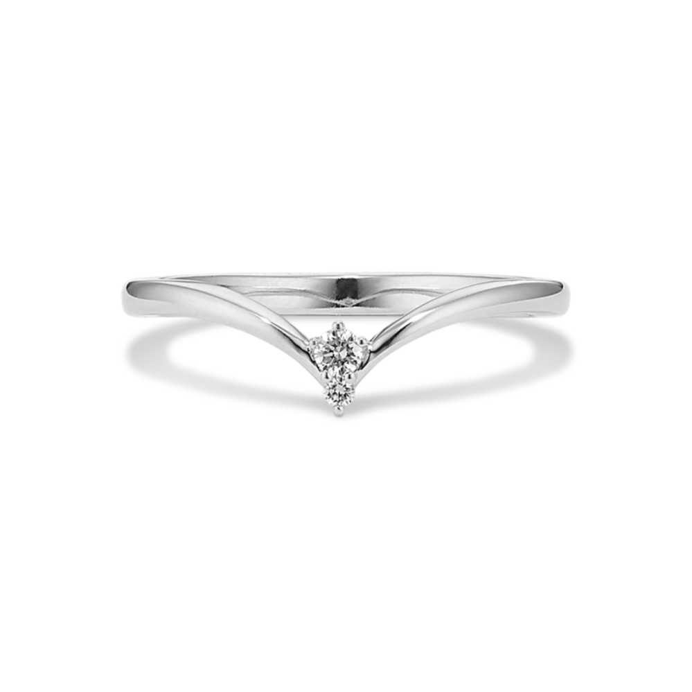 Raindrop Diamond Chevron Band