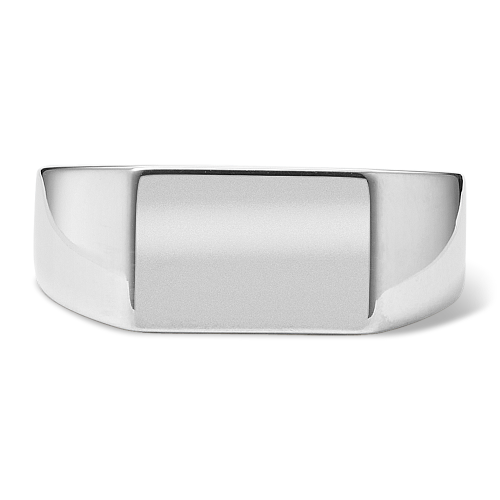 Rectangular Sterling Silver Signet Ring