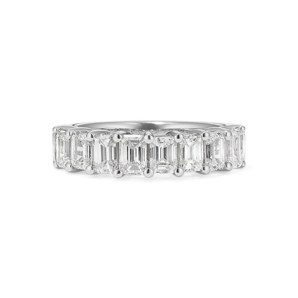Emerald Cut 1.95 tcw Diamond Band in Platinum