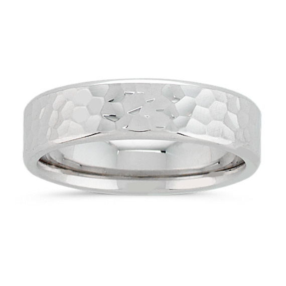 Riverbed Wedding Band in 14K White Gold (6mm)
