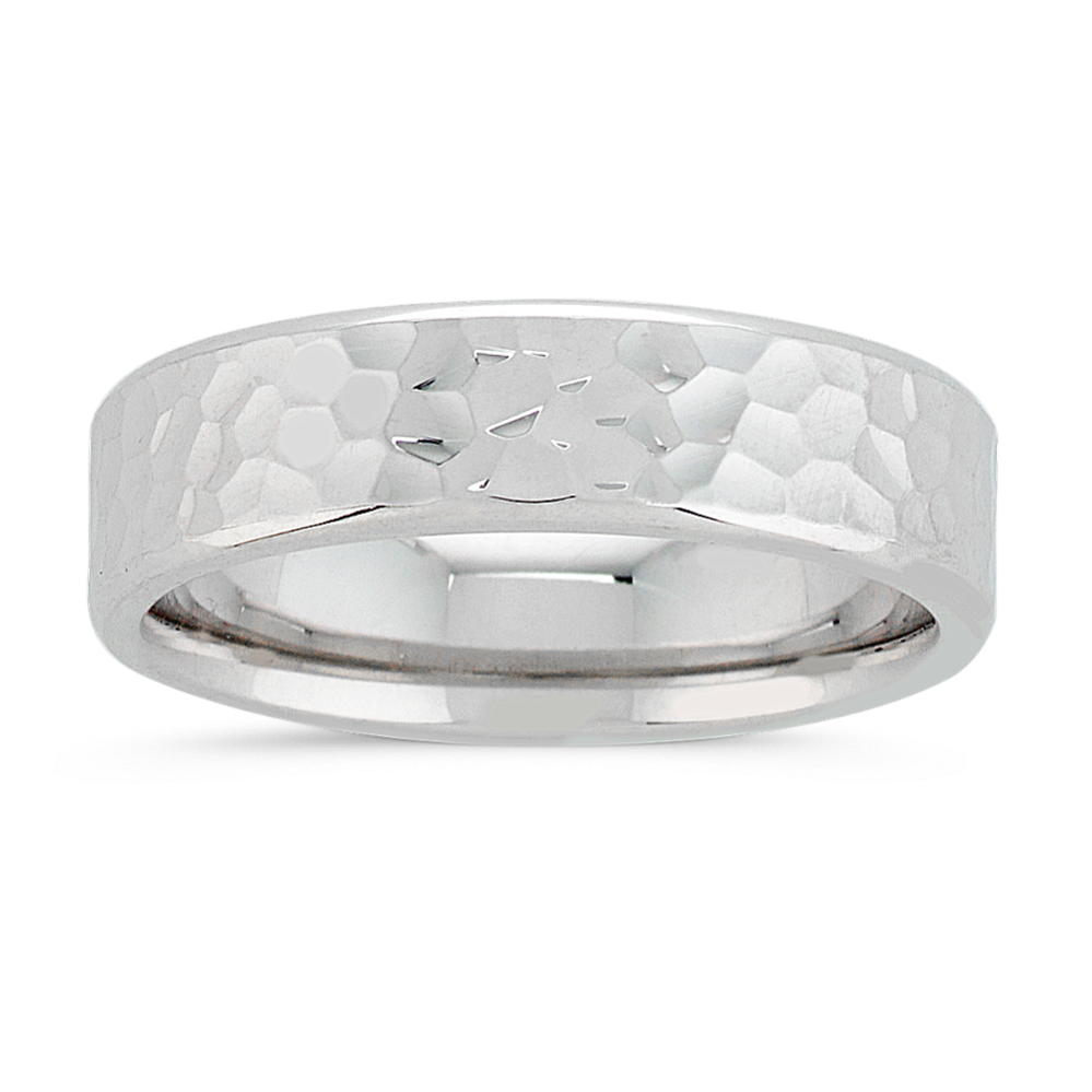 Riverbed 14K White Gold Band (6mm)