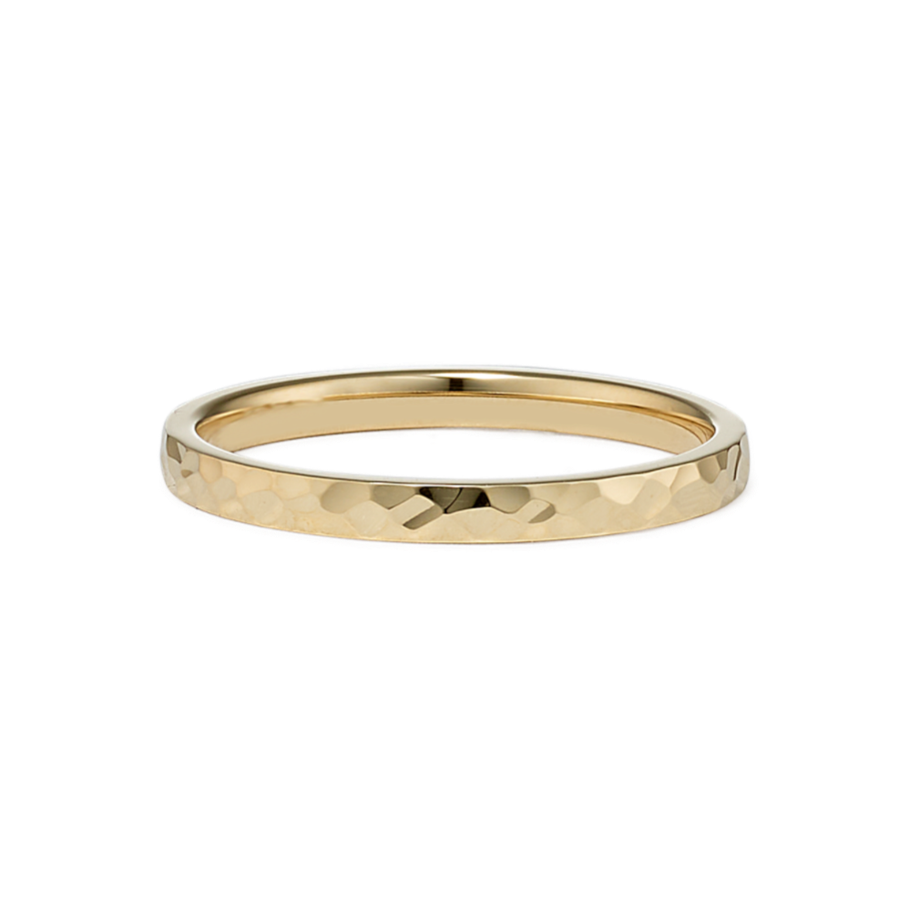 Riverbed 14K Yellow Gold Band