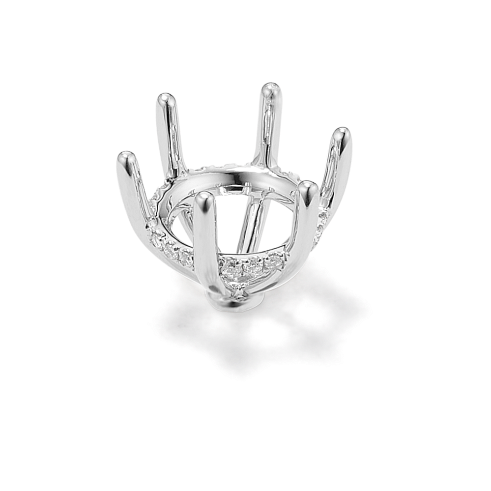 Rosebud Diamond Decorative Crown (Holds approx. 9.4mm Round)