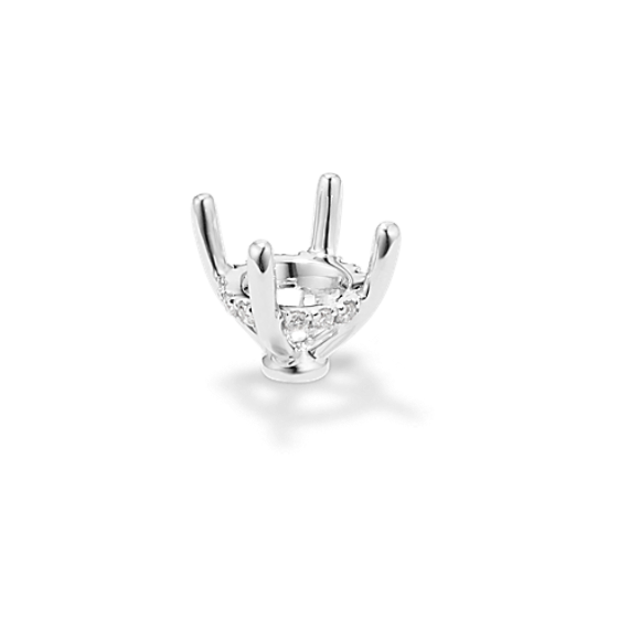 Rosebud Diamond Decorative Crown (Holds approx. 6.5mm Round)