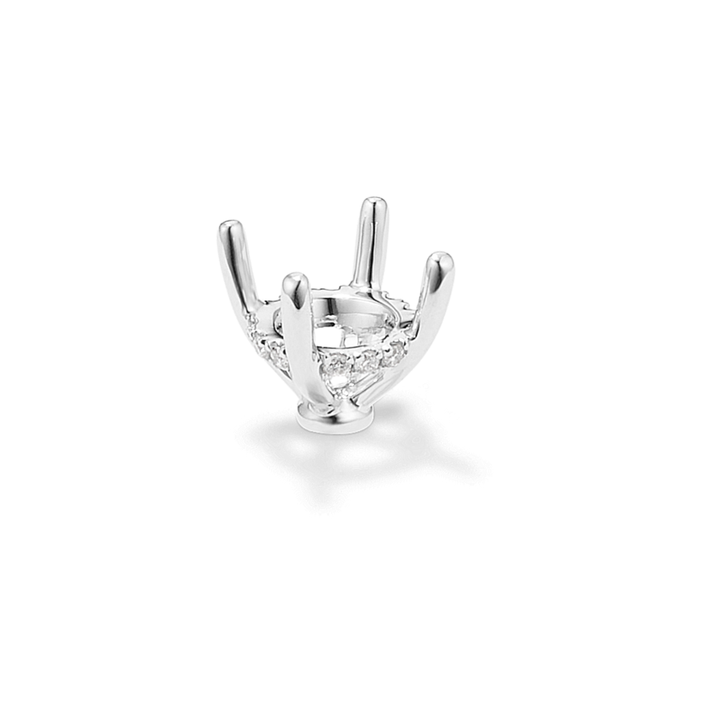 Rosebud Diamond Decorative Crown (Holds approx. 6.5mm Round)