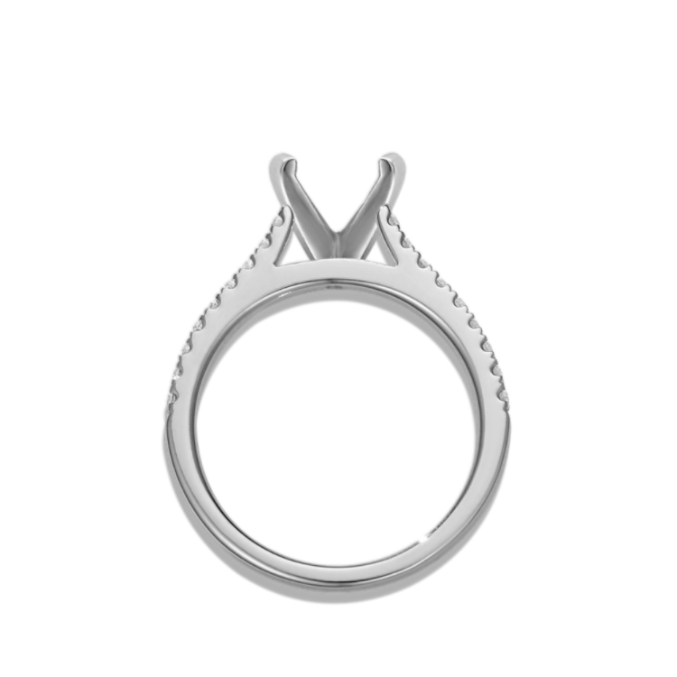 Rosemary Pave-Set Natural Diamond Engagement Ring