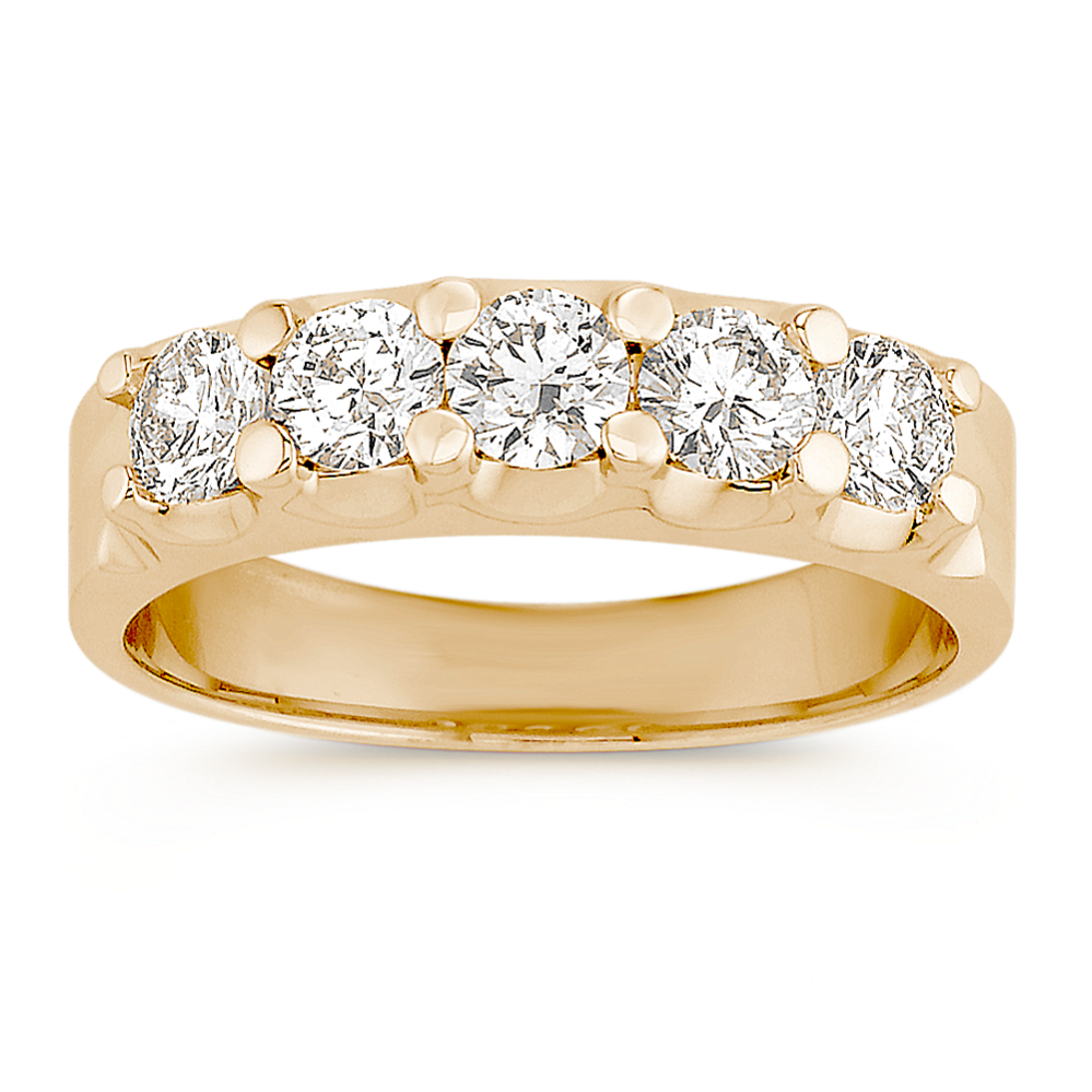Round Diamond Anniversary Band