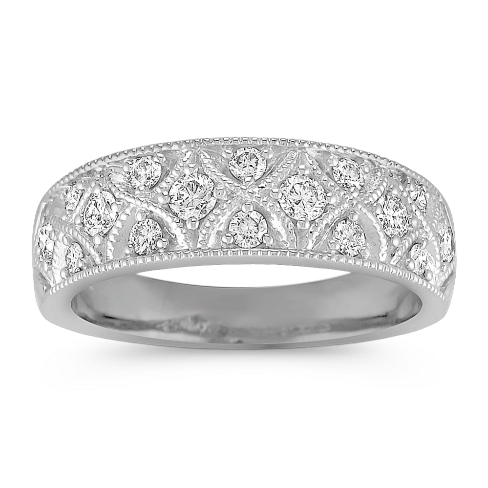 Round Diamond Anniversary Band