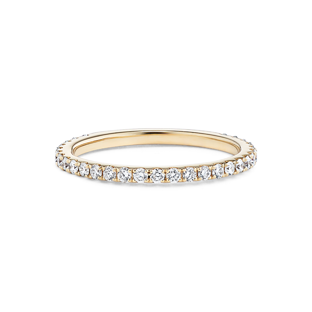 Darcy Diamond Band with Pave-Setting