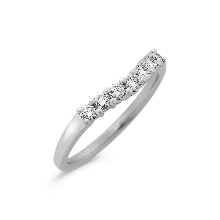 Diamond anniversary bands hot sale white gold