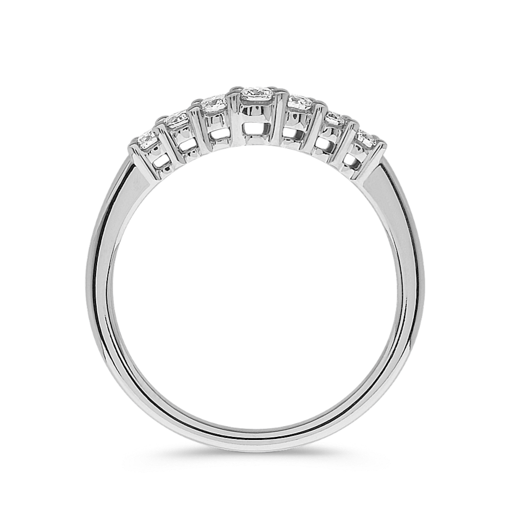 Round Diamond Contour Wedding Band | Shane Co.