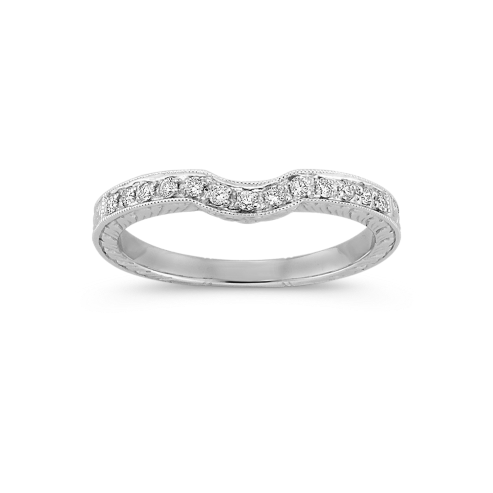 Pastoral Diamond Pave Contour Band