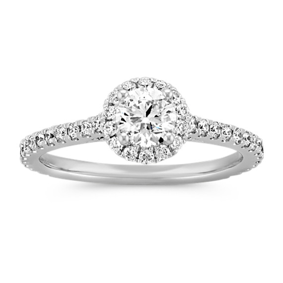 halo setting diamond ring