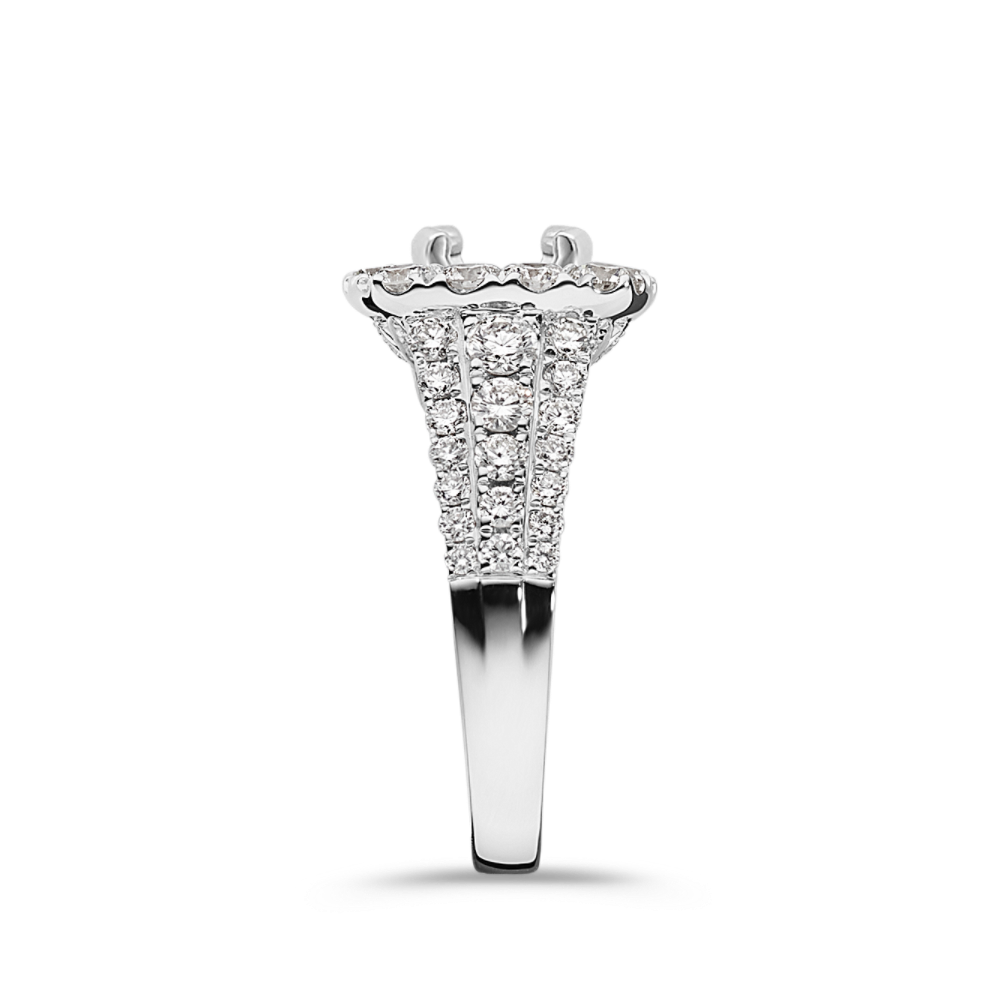 Round Diamond Halo Engagement Ring Shane Co.