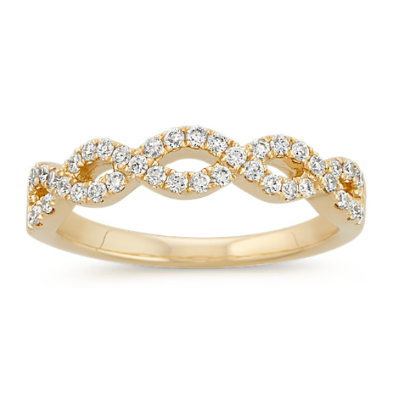 gold infinity wedding band
