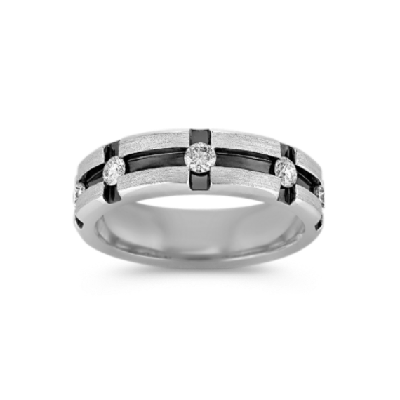 Corsair 14K White Gold & Diamond Band