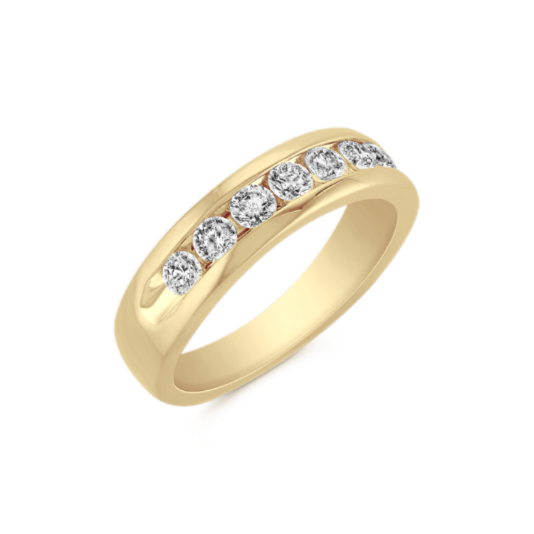 Davis Seven-Stone Natural Diamond Ring in 14K Yellow Gold