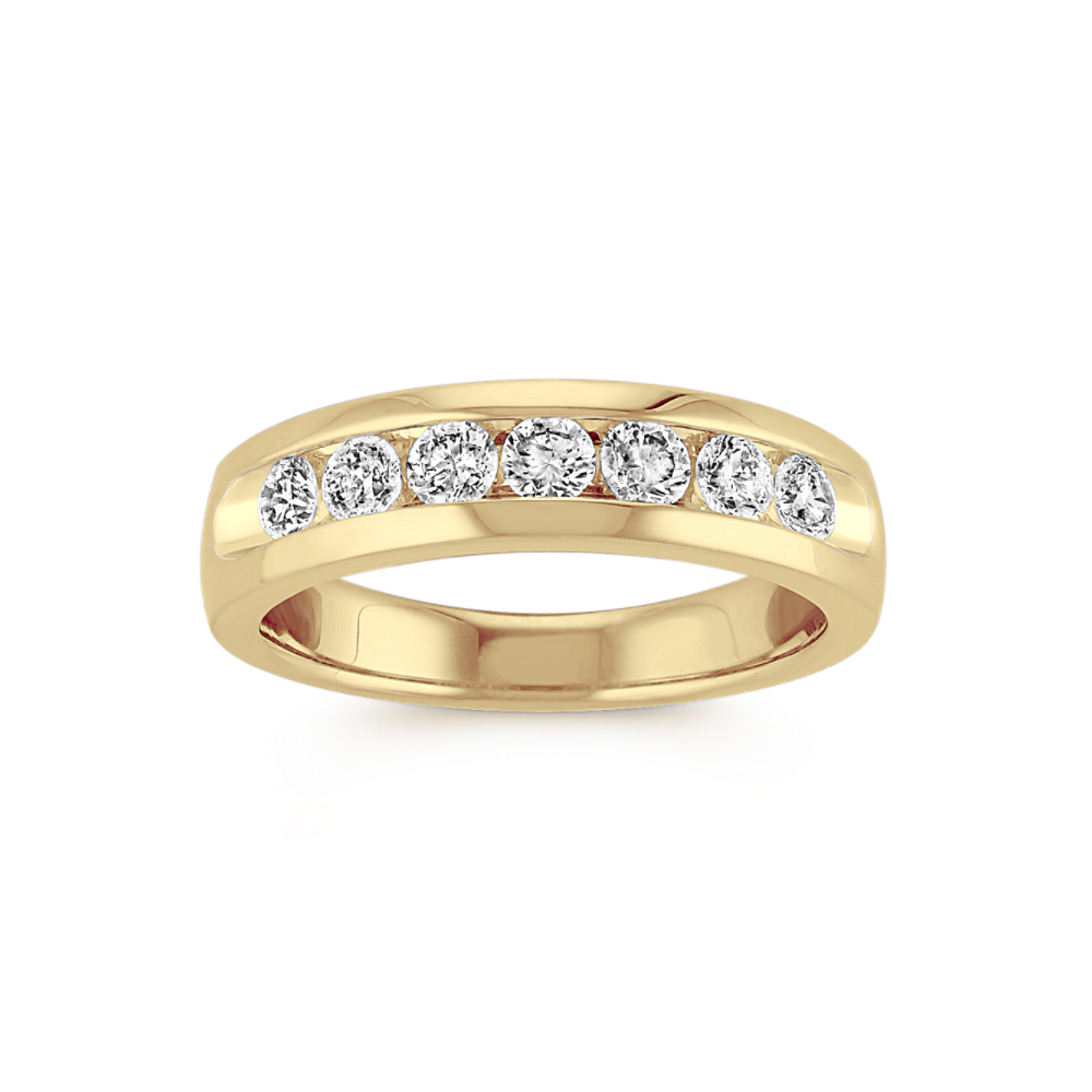 Davis Seven-Stone Diamond Ring in 14K Yellow Gold