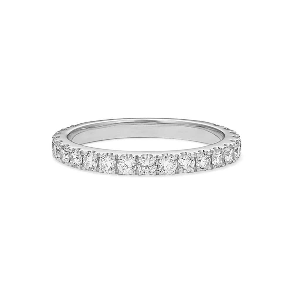 Kenna Diamond Ring with Pave-Setting in 14K White Gold