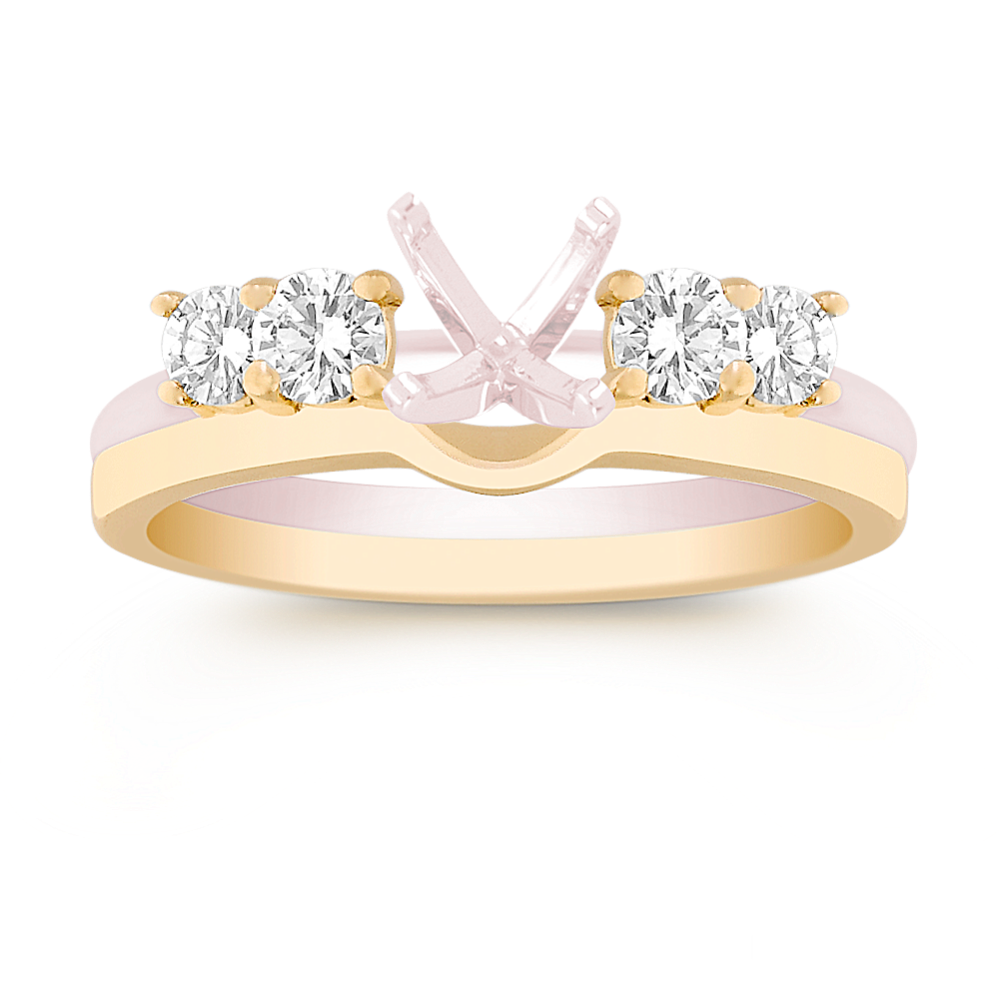 Round Diamond Solitaire Engagement Ring Wrap