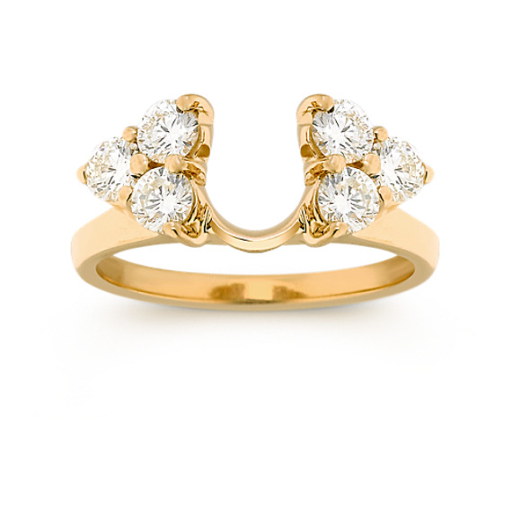 Round Diamond Solitaire Engagement Ring Wrap Shane Co.