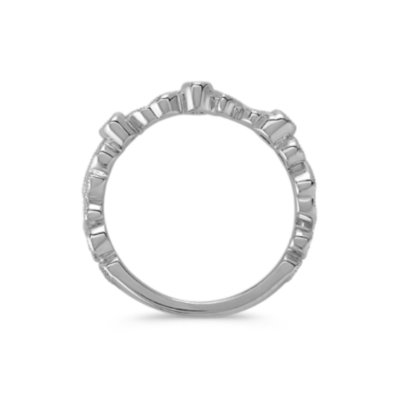 Juniper Diamond Stackable Ring in Sterling Silver Shane Co.