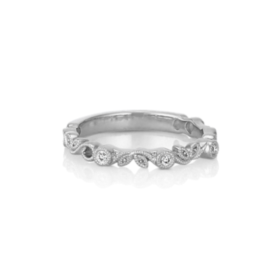 Juniper Diamond Stackable Ring in Sterling Silver Shane Co.