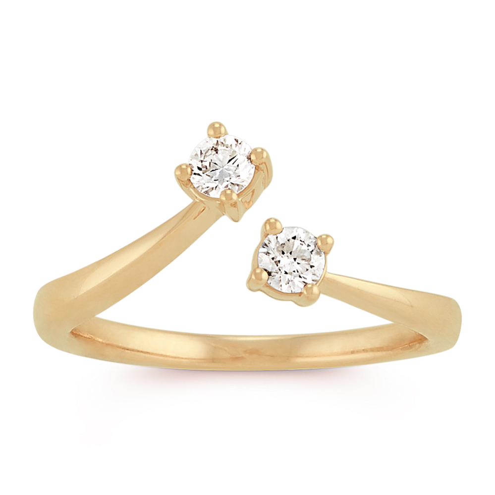 Round Diamond Two-Stone Ring