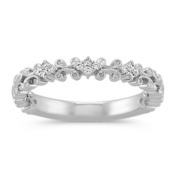 Round Diamond Vintage Stackable Ring | Shane Co.