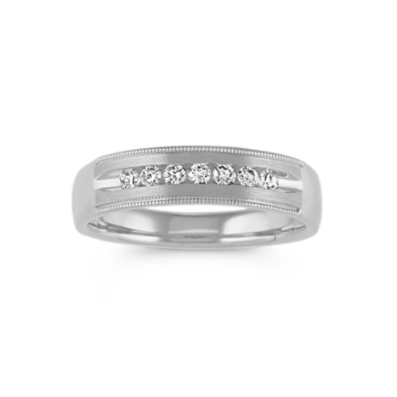 Round Diamond Wedding Band (5.5mm)