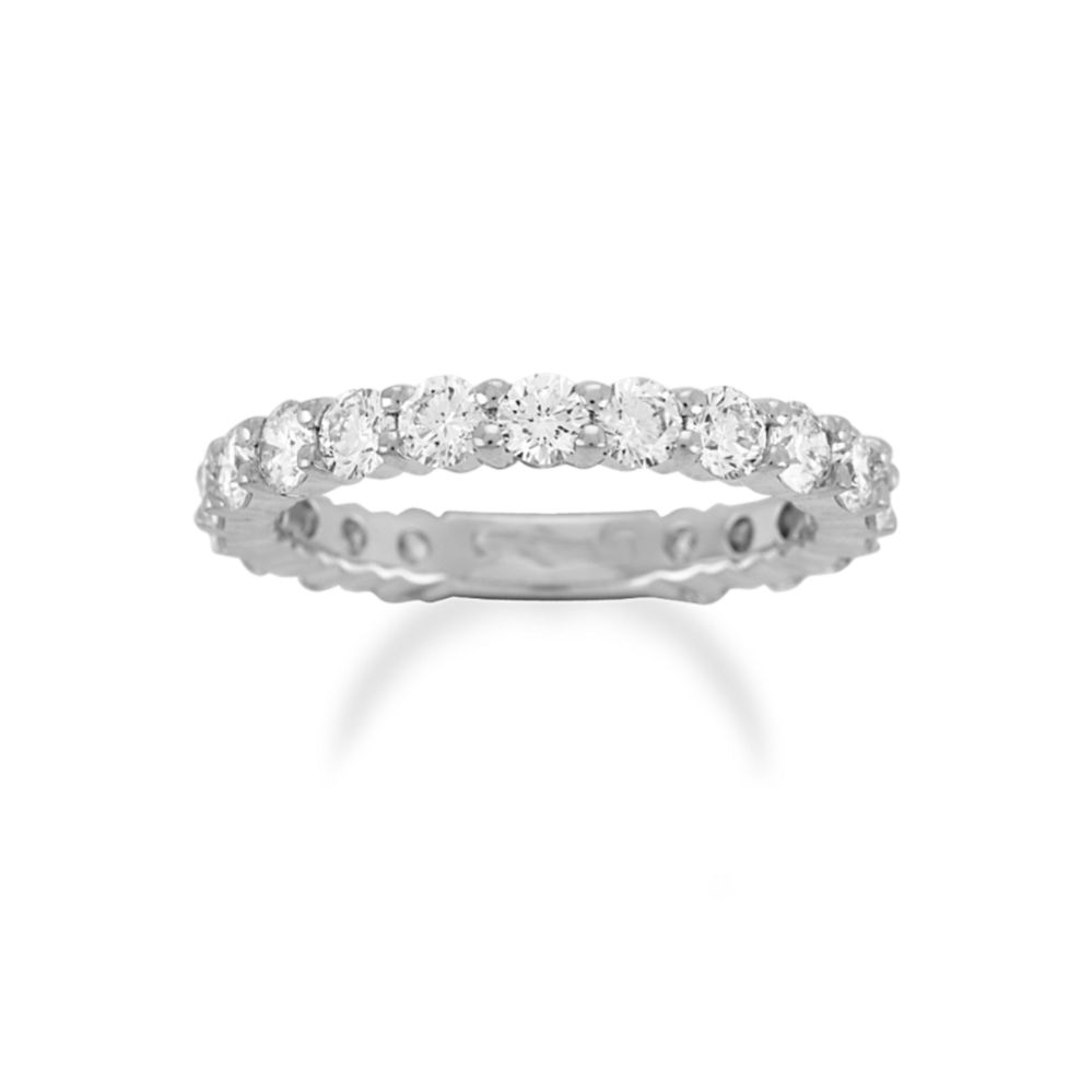 Round Diamond Wedding Band