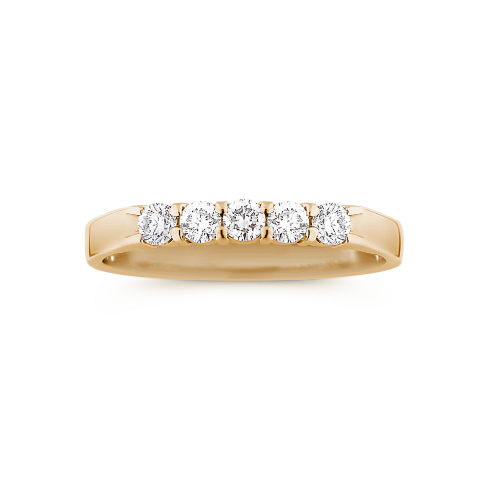 0.30 ct Five Stone Diamond Wedding Band