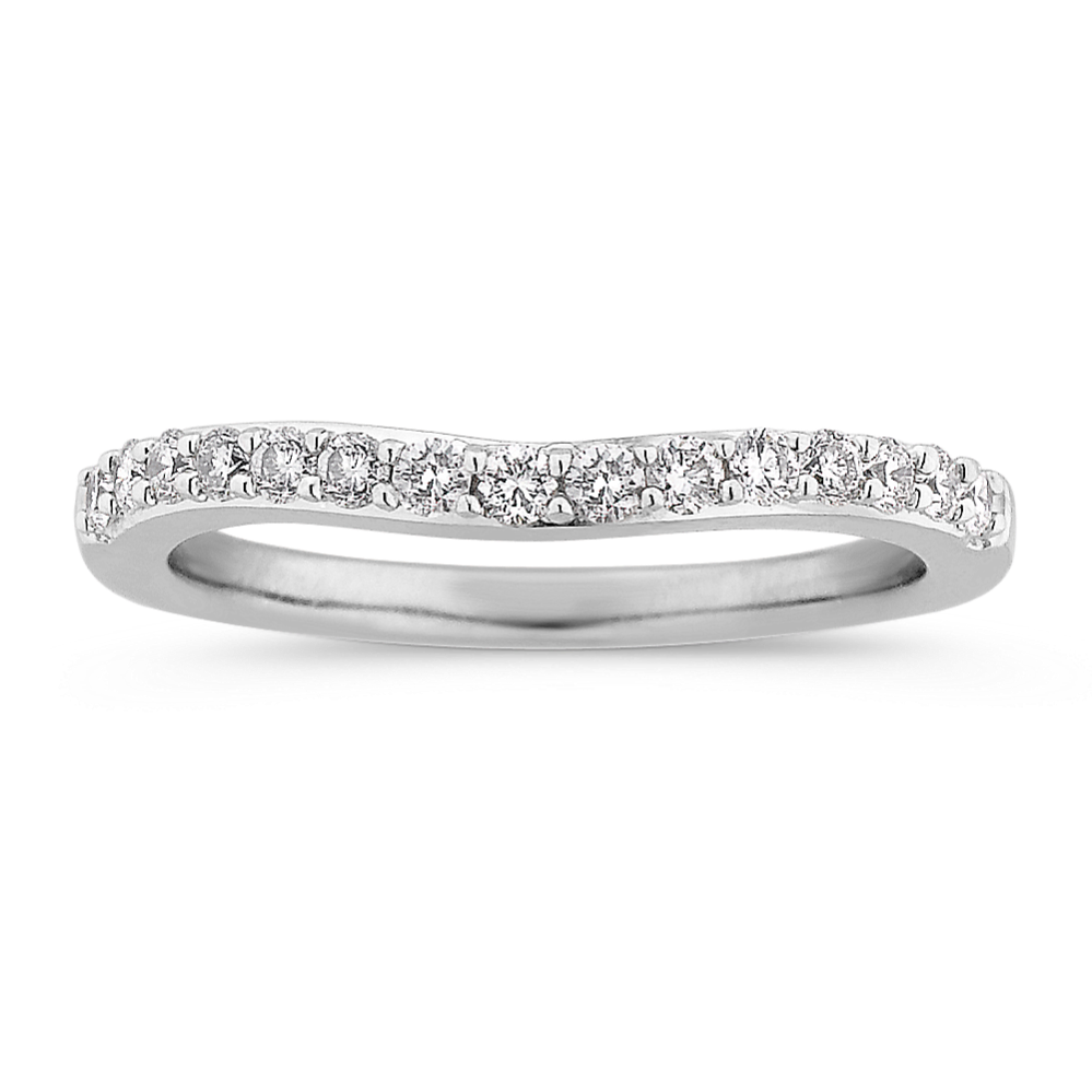 Round Diamond Wedding Band