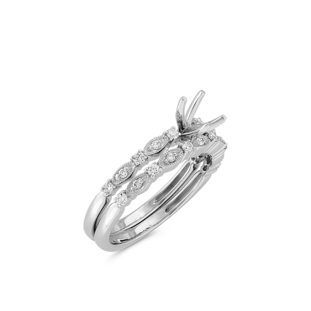 Round Diamond Wedding Set Shane Co.