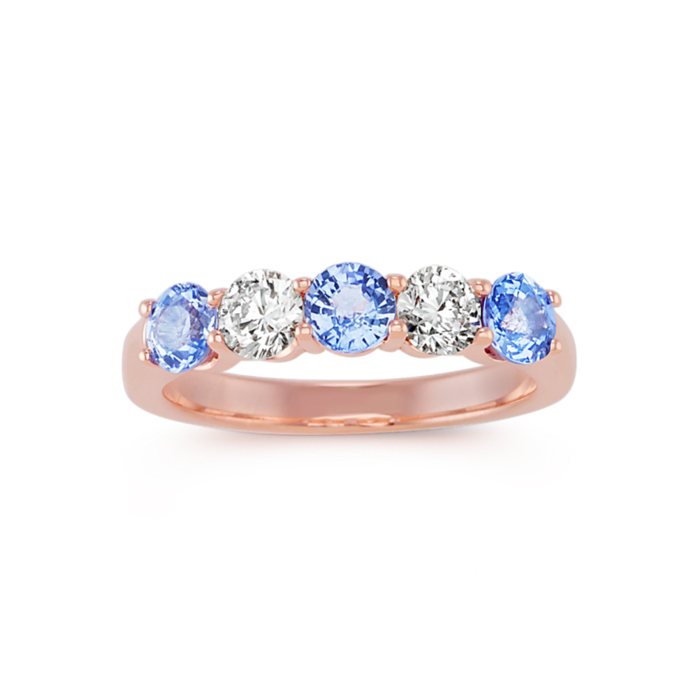 1.25 ct tgw Sapphire and Diamond Ring