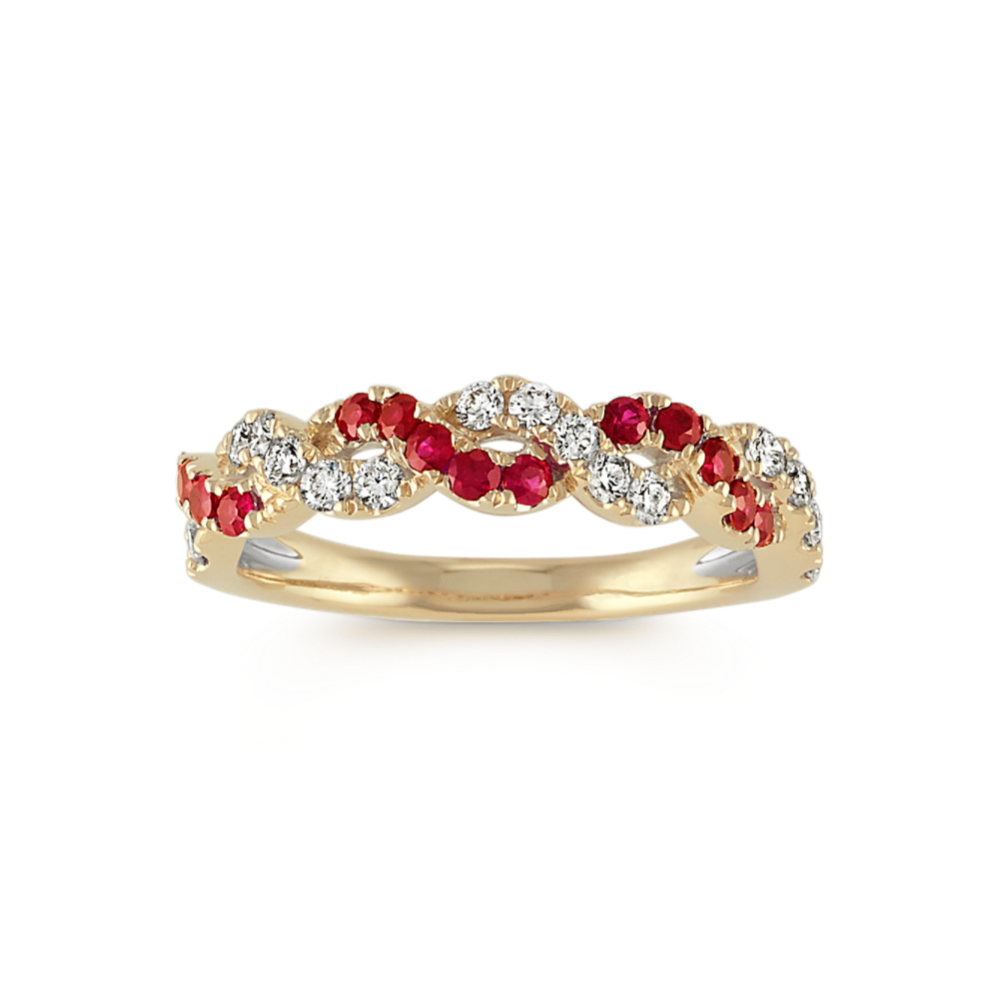 Parade Ruby & Diamond Twist Ring