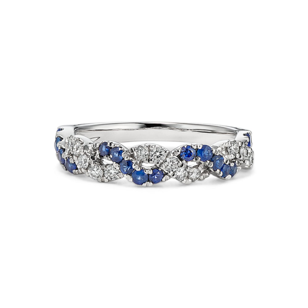 Sapphire hot sale twist ring