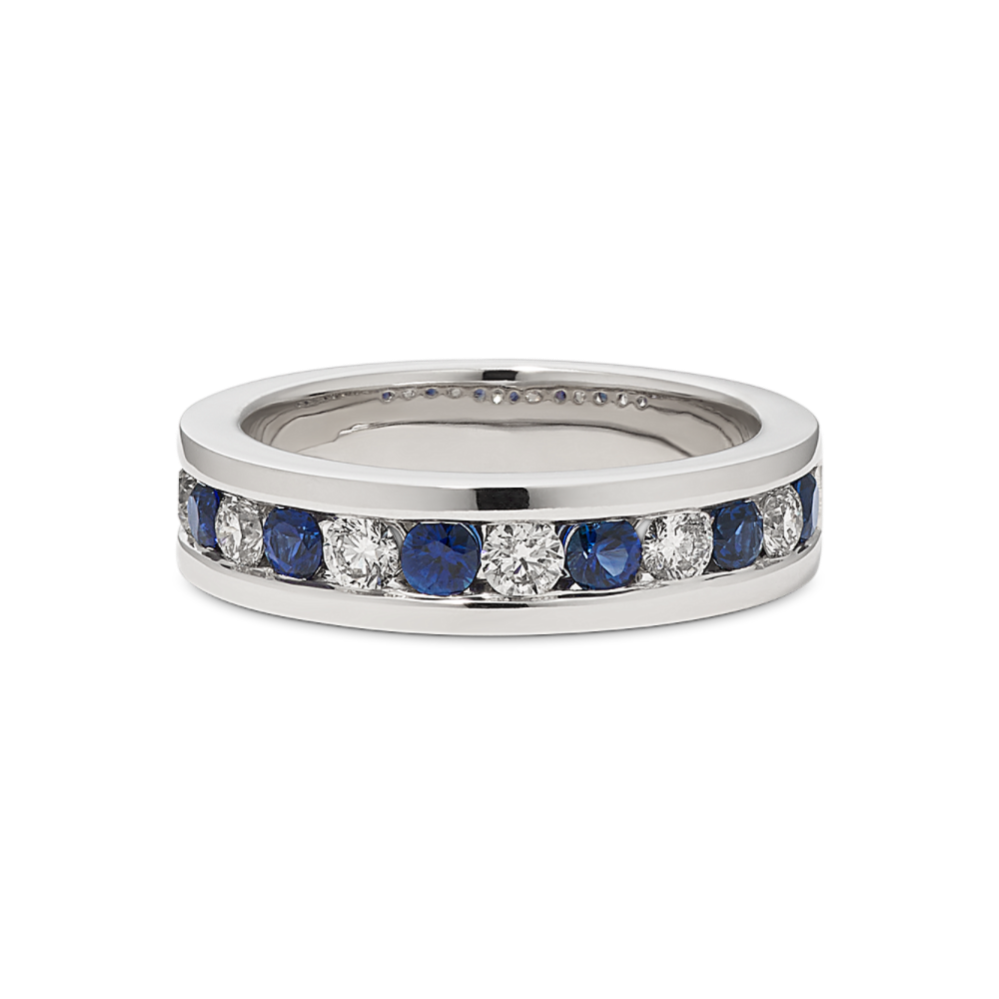Unity Sapphire & Diamond Band (6mm)