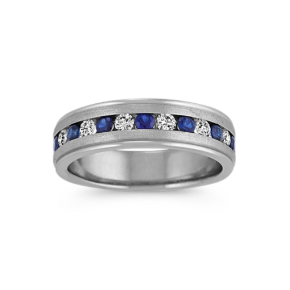 Alastair Sapphire & Diamond Band (6.5mm)