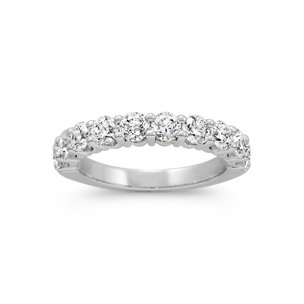 Rowan Round Natural Diamond Ten-Stone Wedding Band