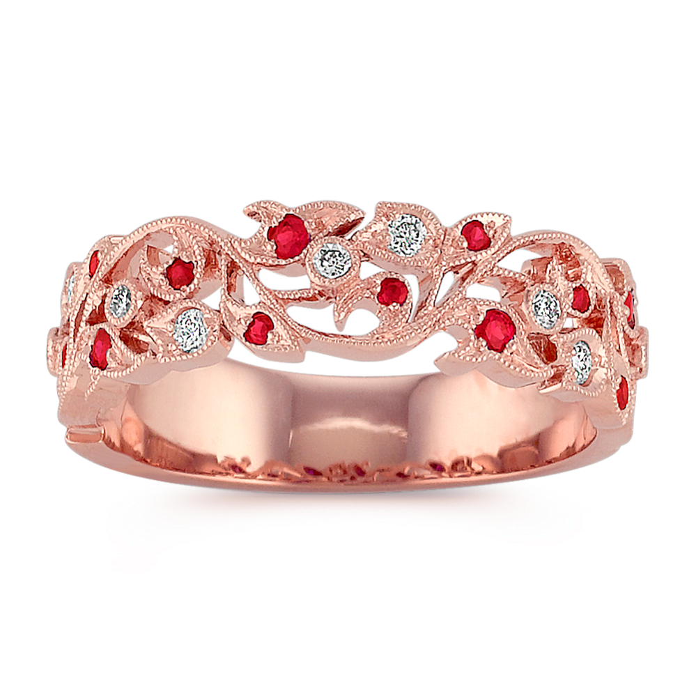 Cordelia Ruby & Diamond Band