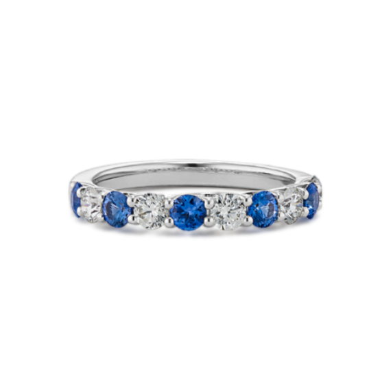 Mystique 1.10 tcw Sapphire & Diamond Band