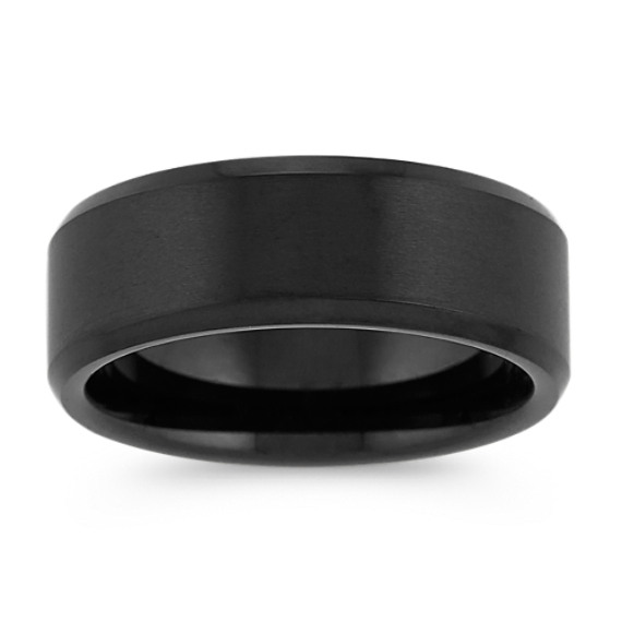 Satin Black Titanium Ring (8mm)