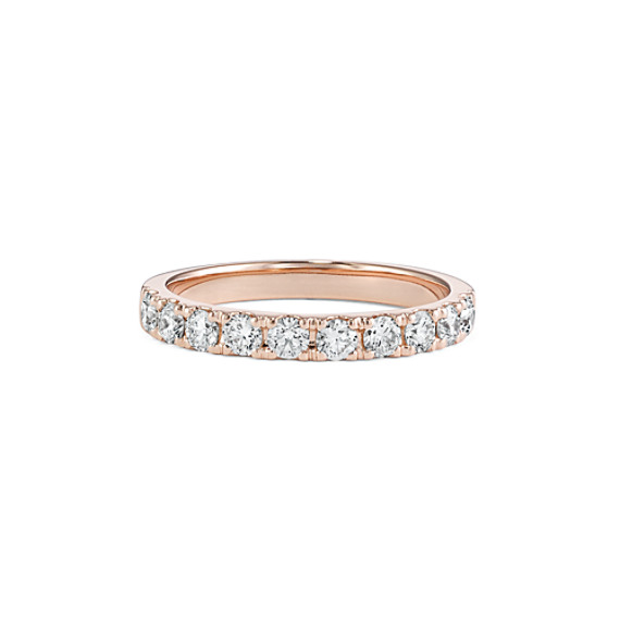 Scout Pave-Set Diamond Wedding Band in 14k Rose Gold