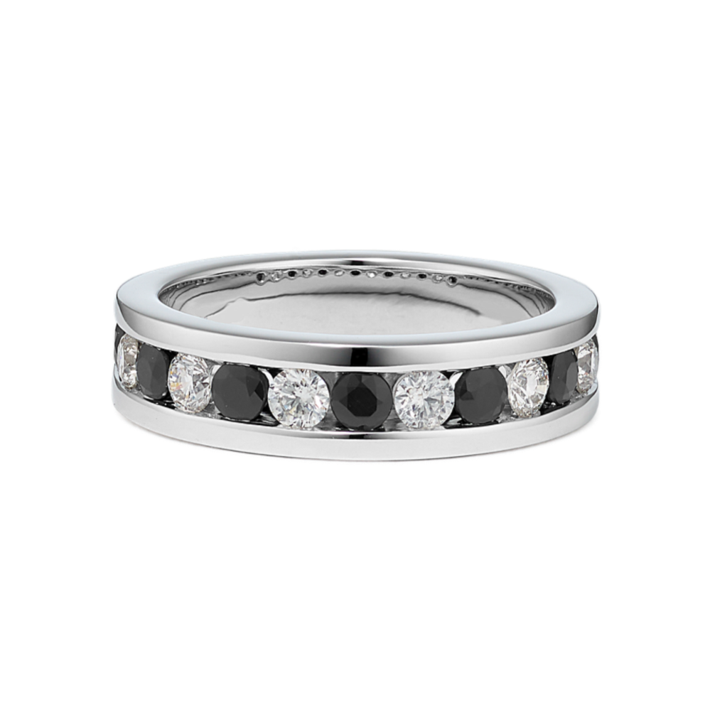 Unity Black Sapphire & Diamond Band (6mm)