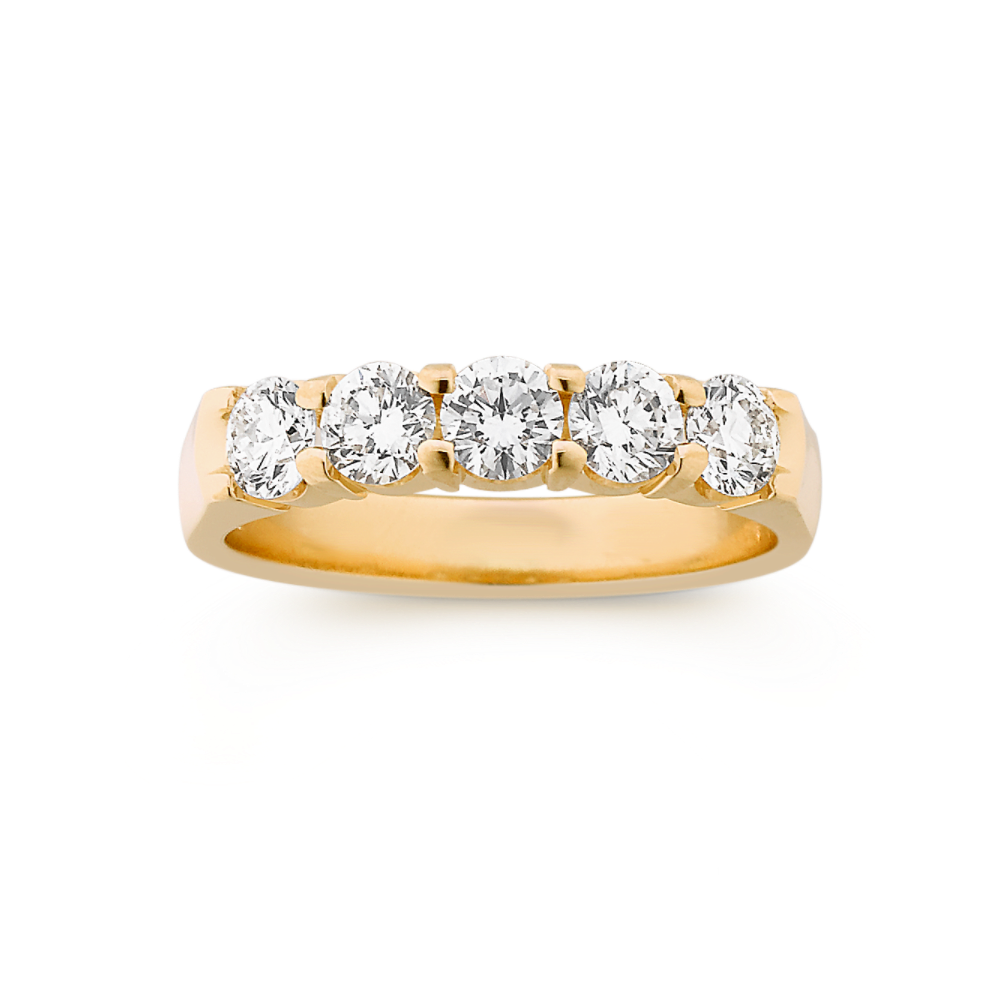 Sierra Round Diamond Wedding Band